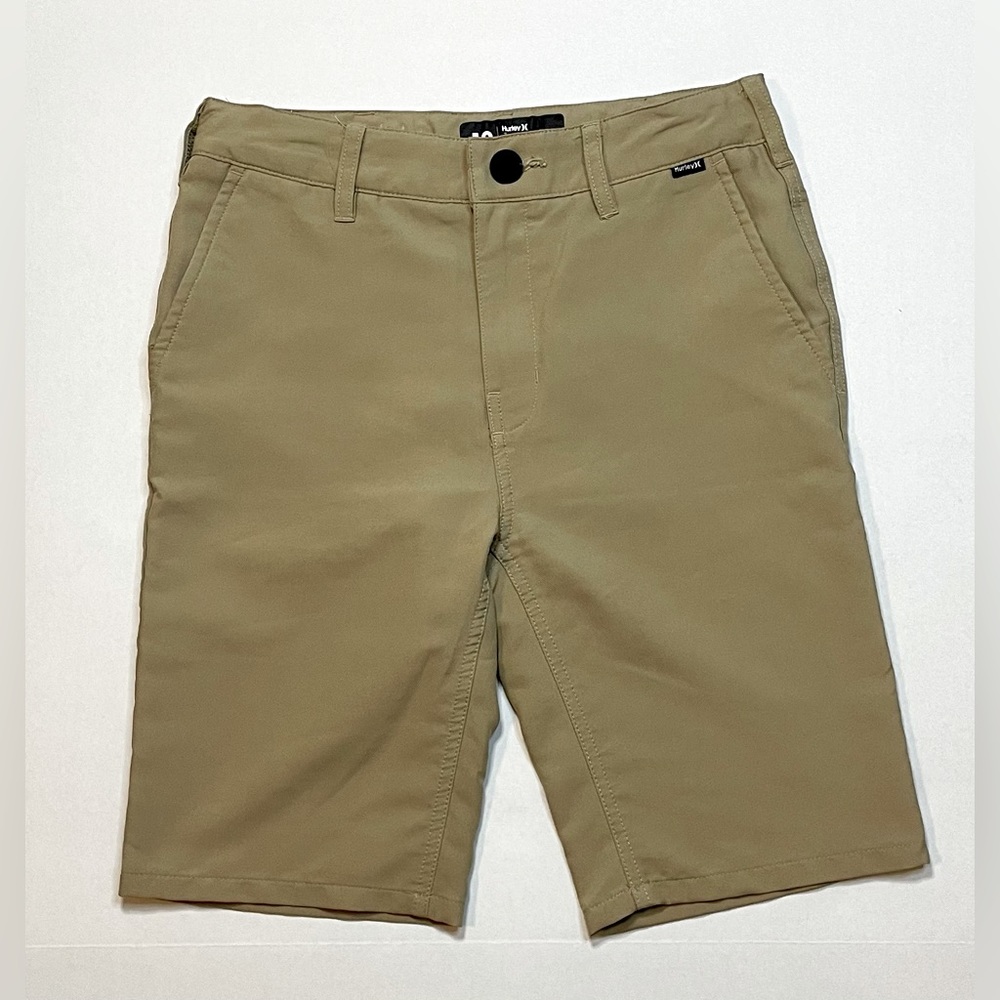 Boys Size 12. Hurley Athletic Golf Style Shorts. Khaki. Euc